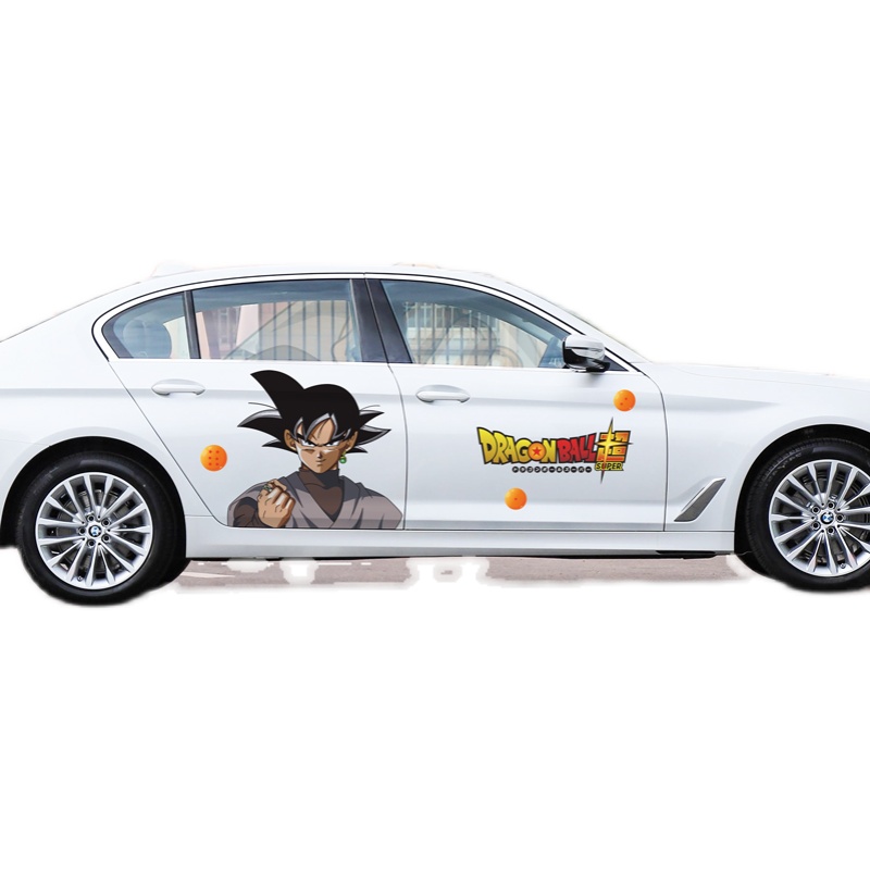 七龙珠汽车贴纸孙悟空车贴贝吉塔赛亚人装饰动漫车身防水挡划痕龙珠1