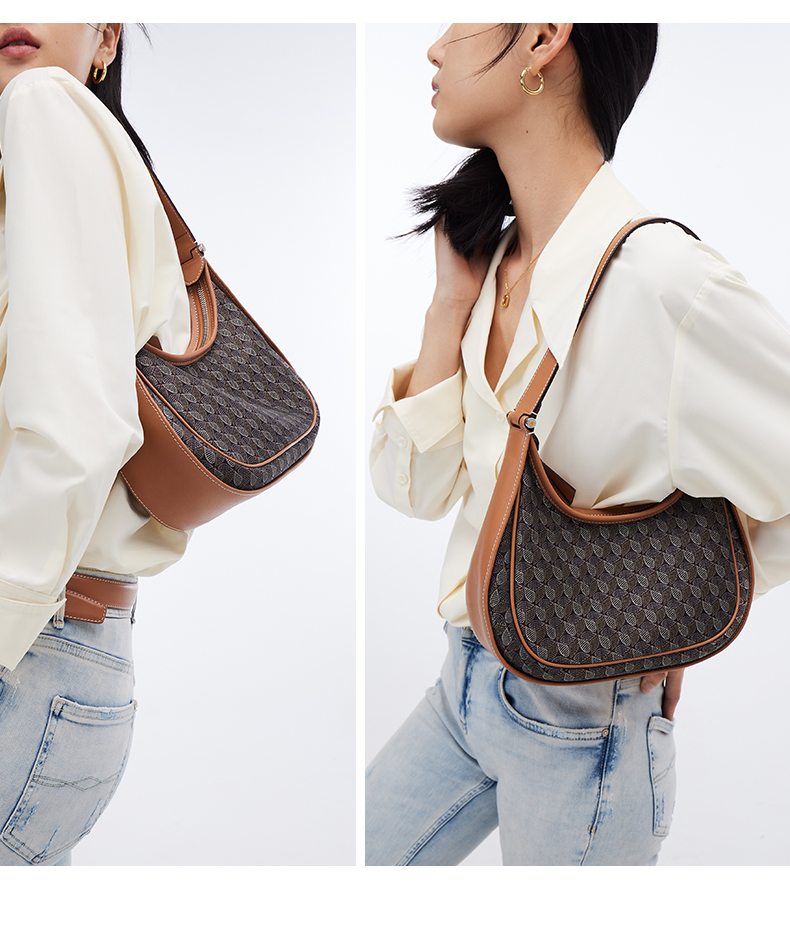 圣诞礼物dissona迪桑娜腋下包2021新款包包幸运锦囊老花单肩包迷你