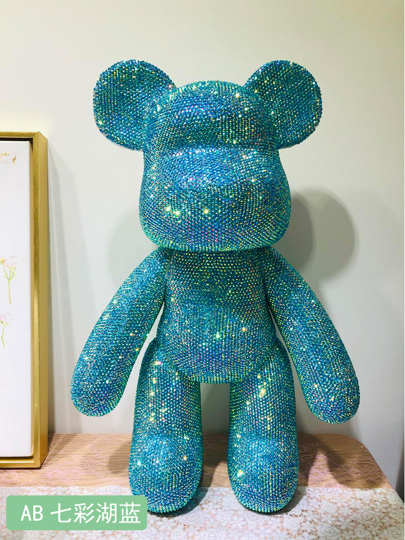 泰西丝手工diy贴钻熊材料包粘钻小熊暴力熊贴钻情侣礼品生日礼物钻石