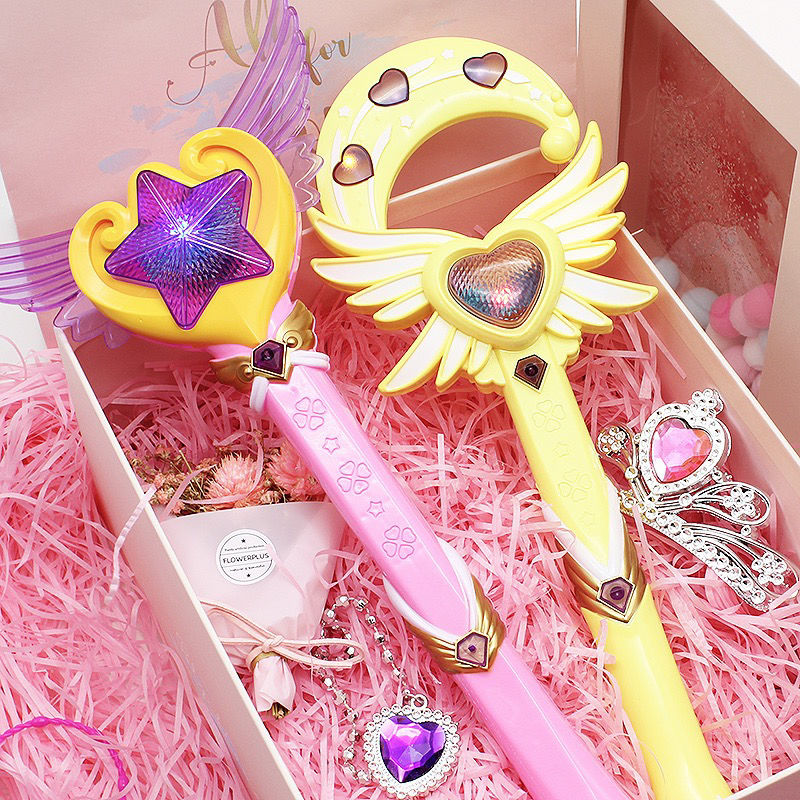 巴啦啦小魔仙儿童女孩玩具魔法棒仙女棒芭拉魔仙变身器发光音乐生日