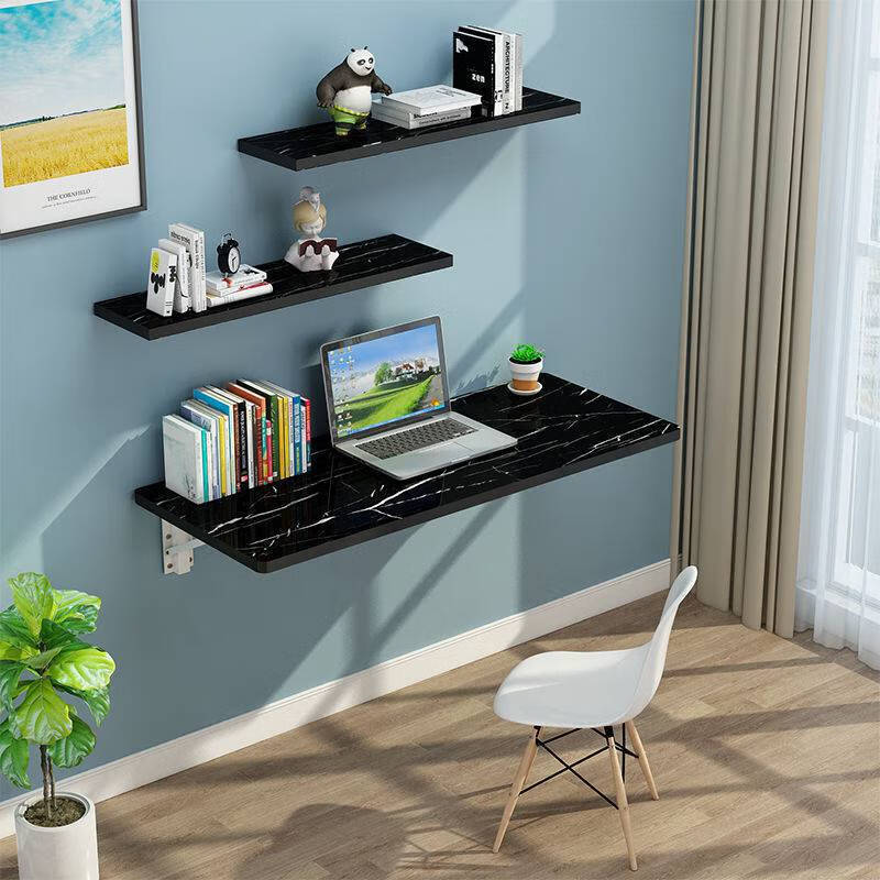 小霸王壁挂折叠桌转角连壁桌挂墙桌壁挂桌办公电脑桌笔记书桌靠墙学习