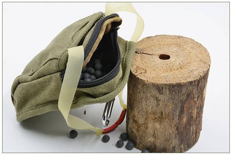 弹弓钢珠袋户外弹弓包钢珠袋帆布子弹多功能手机小挂包男迷你钥匙穿