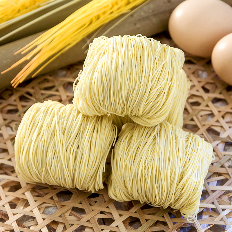 手工淮山面竹升面早餐细面全蛋面条面非油炸面速食面条炒手工淮山面约