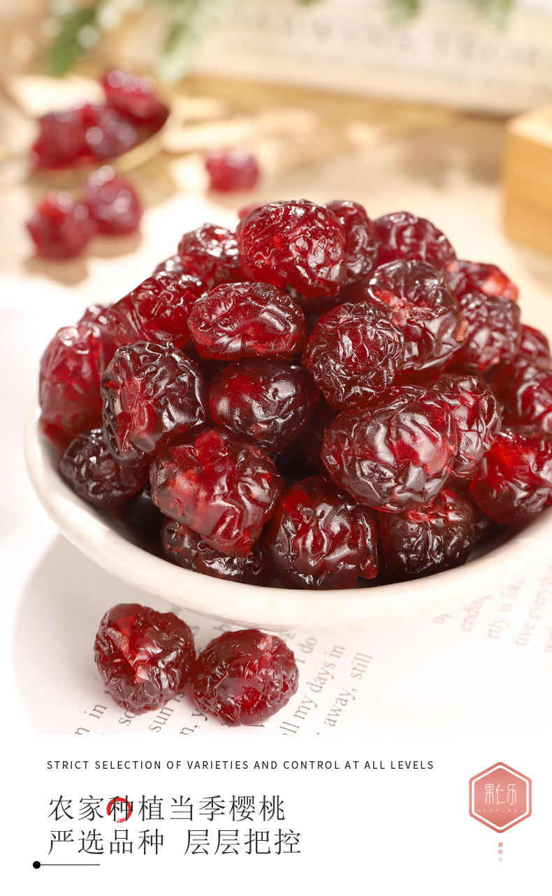 樱桃干水果干制品果脯蜜饯车厘子干休闲宿舍零食 【袋装】樱桃干250克