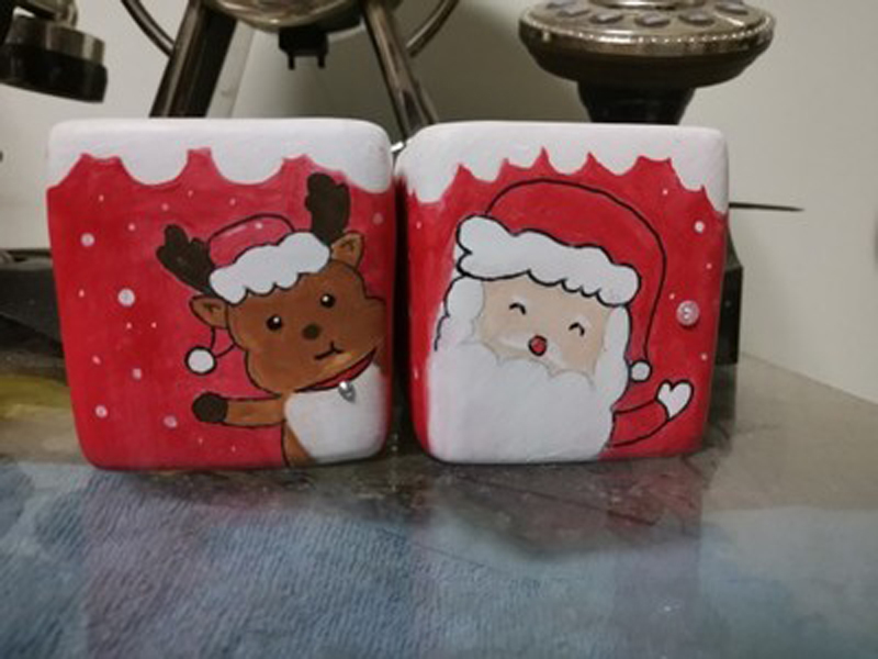 小花盆彩绘陶瓷上色幼教儿童涂鸦画亲子制作美术diy材料石膏yj14白色