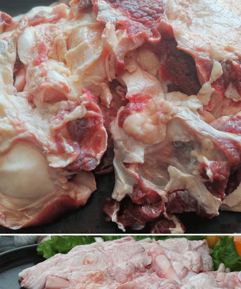 牛窝骨新鲜带肉生鲜牛骨头冷冻商用牛肉牛大骨生牛膝盖骨 5斤牛窝骨