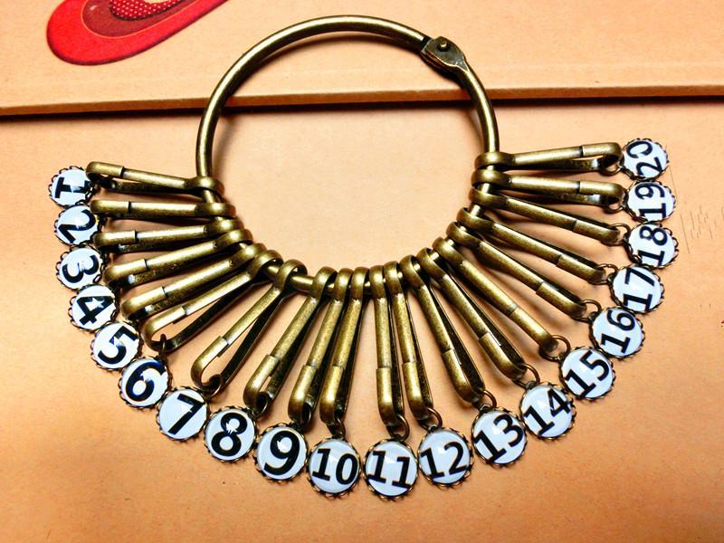 钥匙扣创意钥匙环钥匙盘钥匙串仓库酒店房东钥匙圈环收纳管理格畅银色