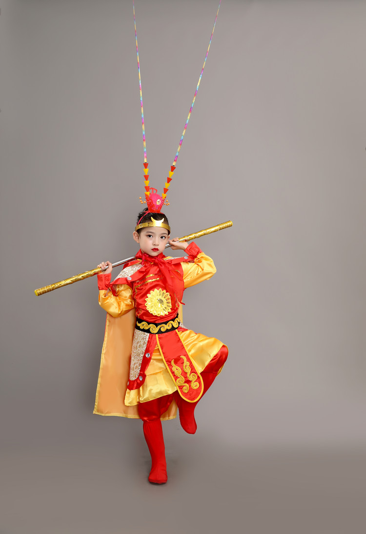孙悟空服装成人美猴王服装全套衣服的儿童齐天大圣套装西游记孙行者