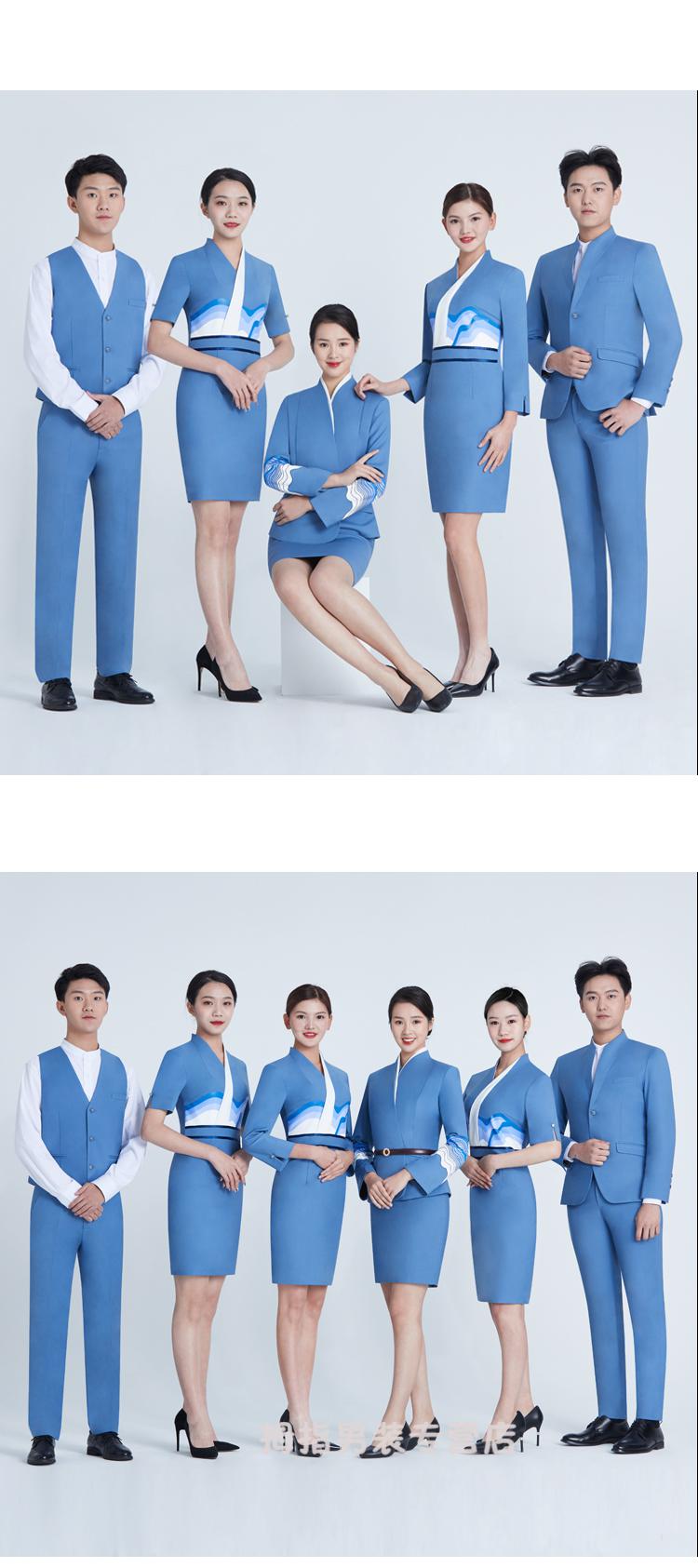 山东航空空姐制服秋冬定制售楼部工作服美容师珠宝店物业前台职业套装