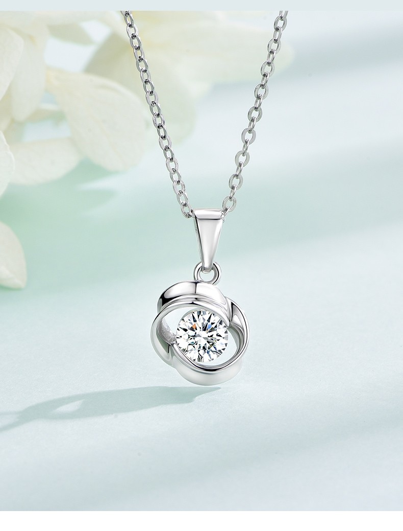 宝仕哲轻奢珠宝品牌银四叶草项链手链女士套装时尚饰品锁骨链吊坠纪念