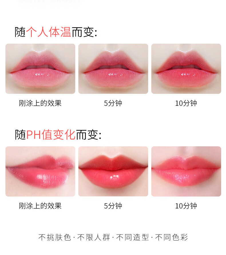 香芙儿传奇红樱桃今变色润唇膏千人千色生润唇膏女士滋润保湿不掉色 3.8g 1支