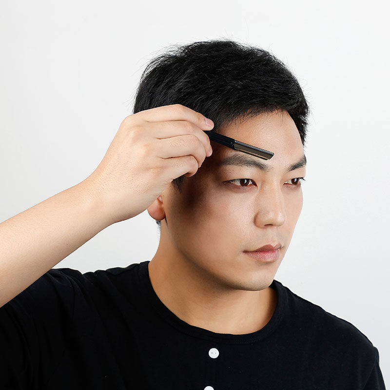 现发男士修眉刀男刮眉刀眉卡眉笔眉剪眉夹工具套装初学者画眉套装古莎