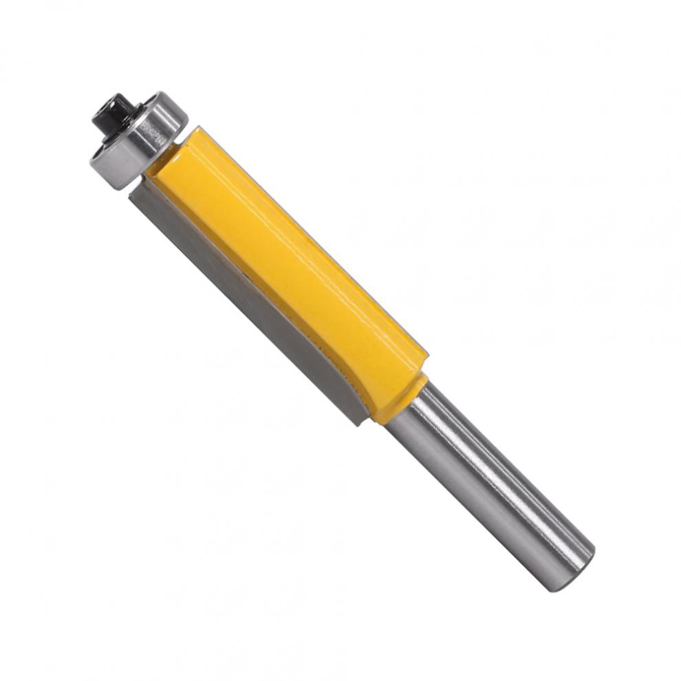 8mm柄加长修边刀带轴承修边刀双刃木工铣刀刀具修边机刀头修边刀81240