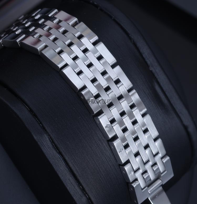 天梭1853力洛克钢带t41/t006原厂表带男精钢手表表链女19mm 间玫瑰金