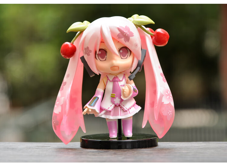 初音未来手办q版公仔人偶模型摆件可爱少女心玩偶桌面蛋糕装饰品礼盒