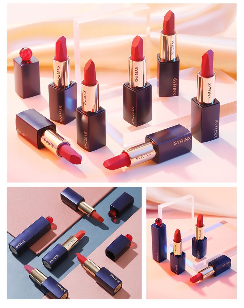 希芸syrinx丝绒哑光唇膏希芸口红雾面持久保湿滋润不脱色咬唇妆3gm611