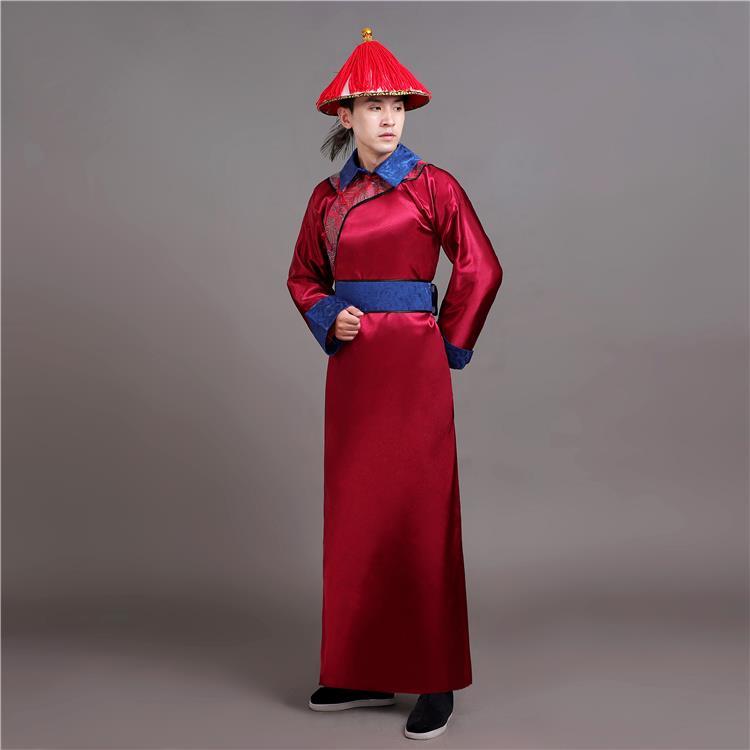 清朝古装太监官服总管太医服装公公大内侍卫男戏服年会舞台演出服c 酒