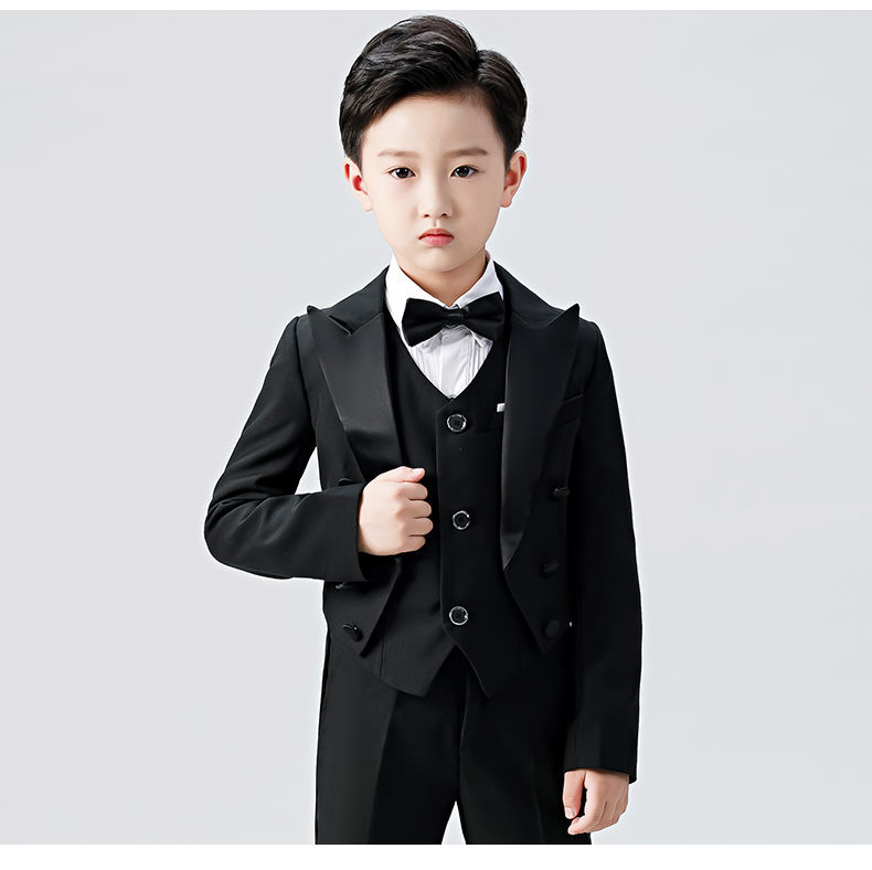 咕咕爱儿童礼服元旦晚会小主持礼服男童燕尾服花童西装套装小孩婚礼