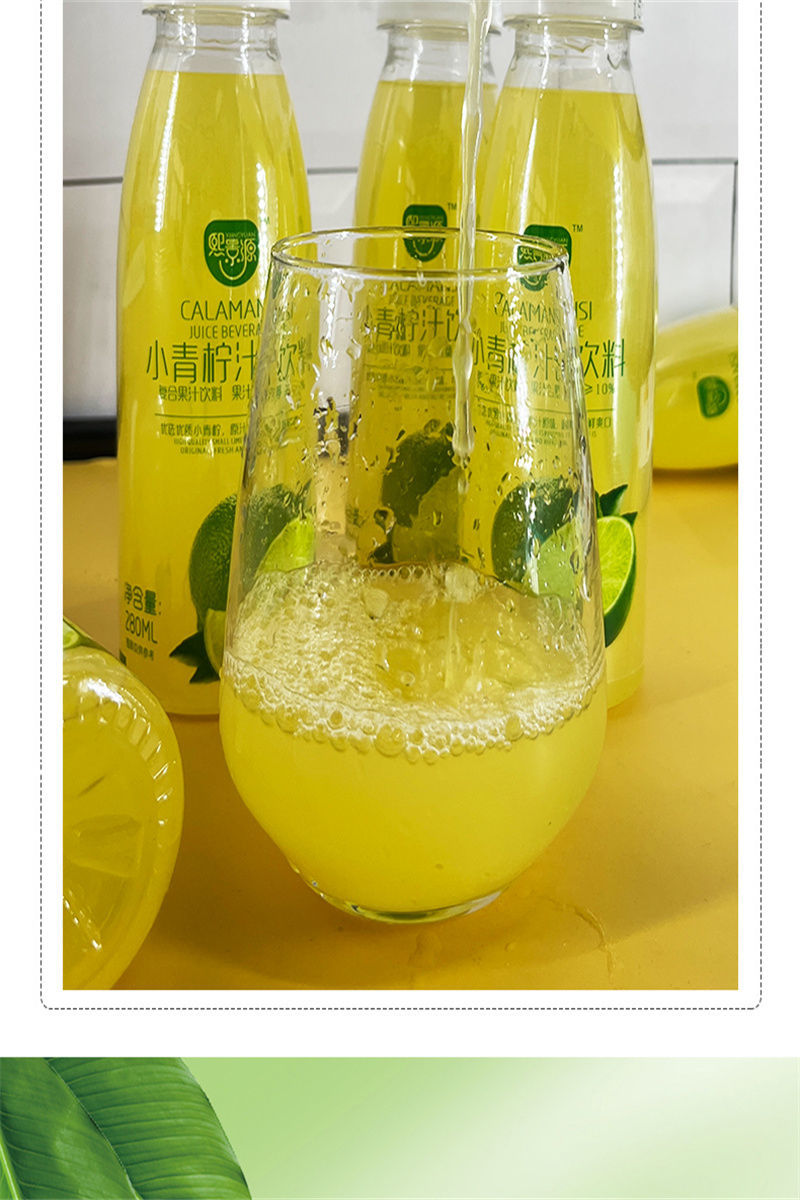 熙景源网红小青柠汁夏日清爽 臻选小青柠鲜榨原汁