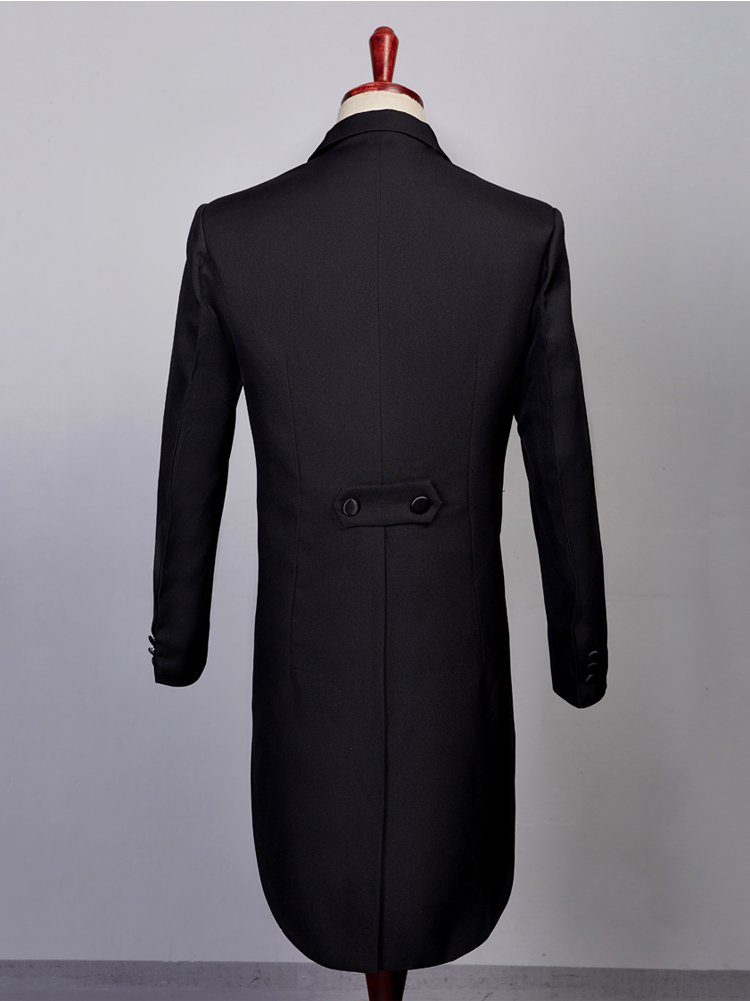 燕尾服男修身礼服西服套装男士合唱西装舞台演出服魔术男士燕尾服