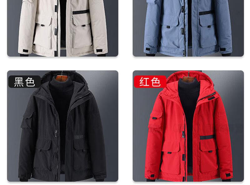 假面骑士男女动漫羽绒衣服build时王创骑帝骑连帽加厚外套羽绒服 红色