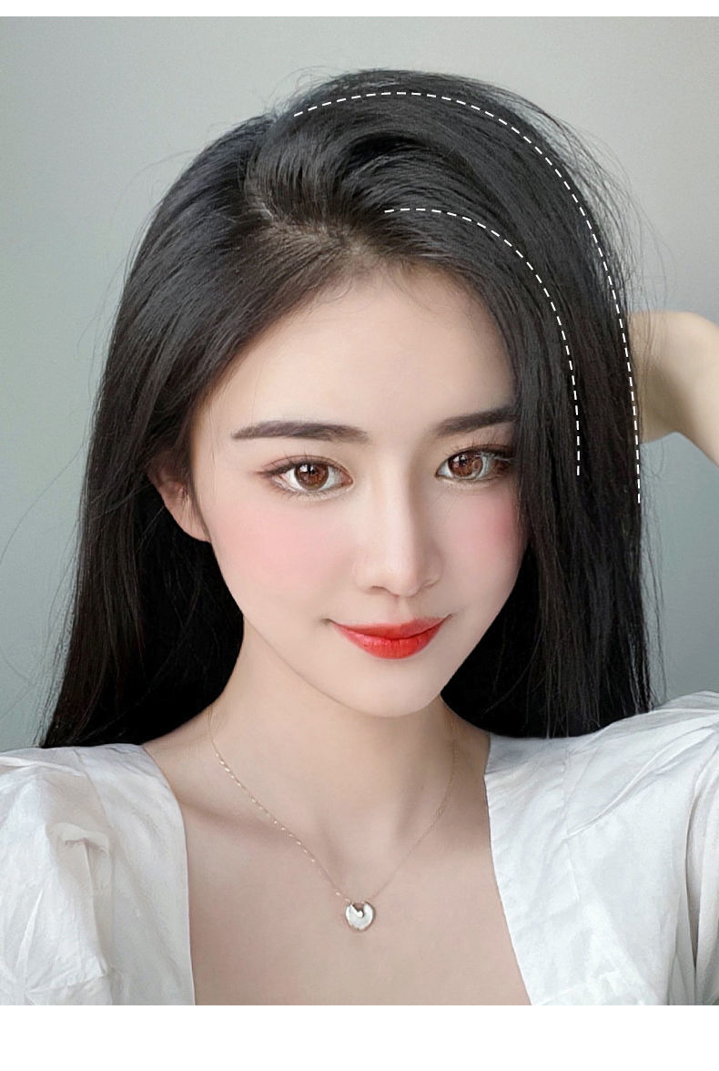 唐妮假发女垫发根增发量垫高隐形迷你仿真发垫发片蓬松无痕假发片lmj