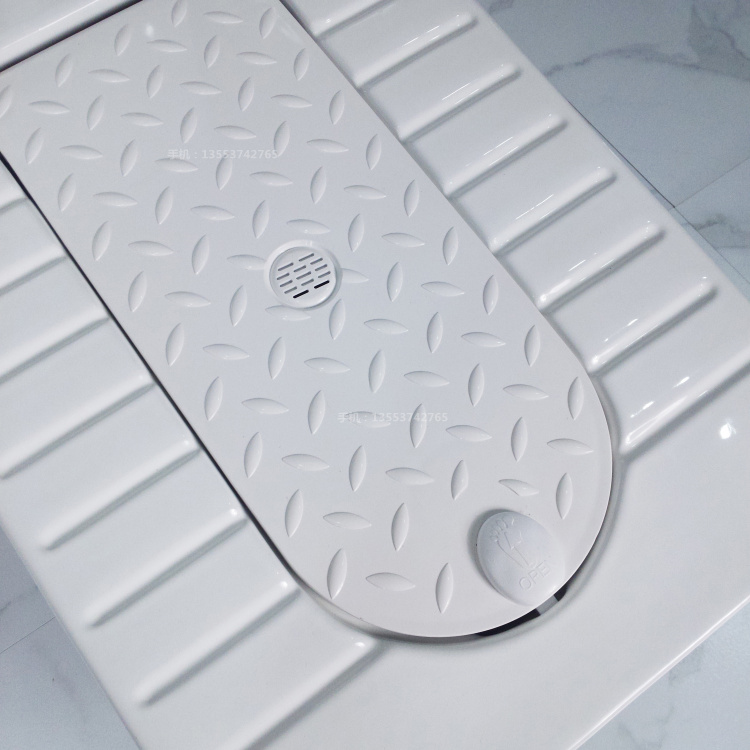 蹲便器翻盖蹲便器带盖板防臭带盖大便器莫兰莎第二代带盖蹲便器直通