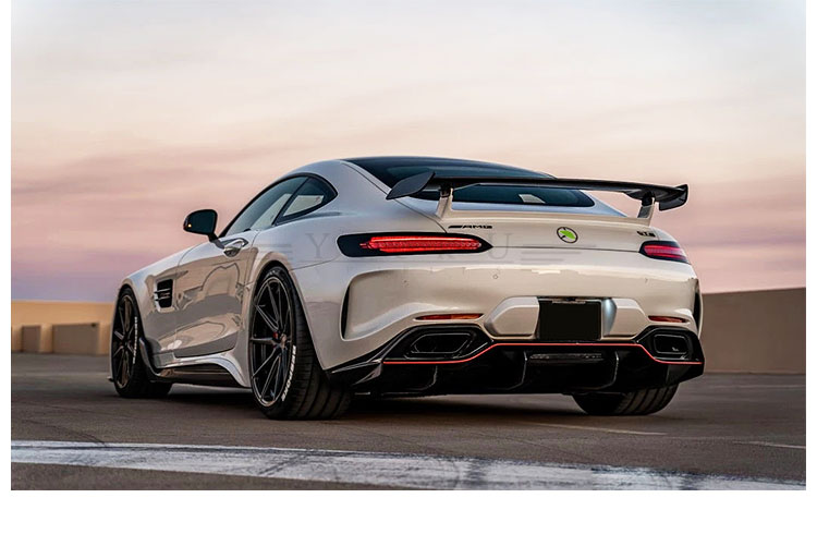 适用于奔驰amggtgtsgtr改装半碳纤前后杠侧裙尾翼机盖imp大包围定制款