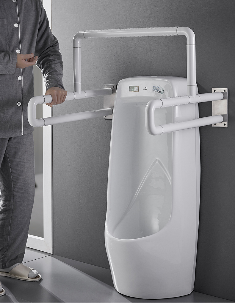 卫生间扶手304不锈钢小便池器扶手残疾人公共卫生间厕所老人安全无障