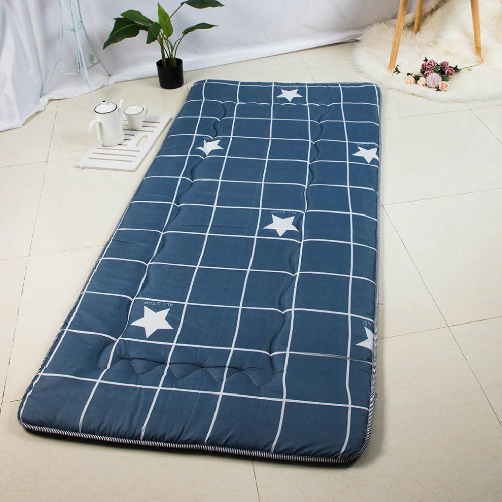 加厚床垫折叠床垫学生宿舍床褥卷包床垫可折叠单人上下铺可水洗小鲸鱼