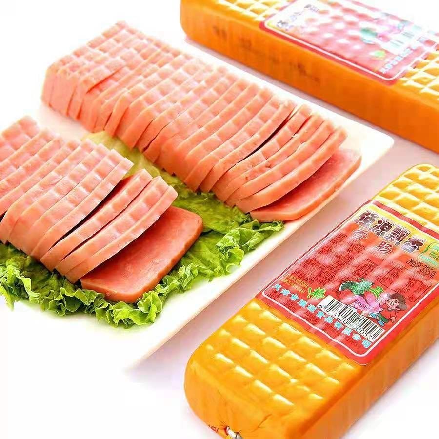 天津强源飘香火腿肠双根方肉火腿米线即食夜宵下酒菜一根 335克飘香