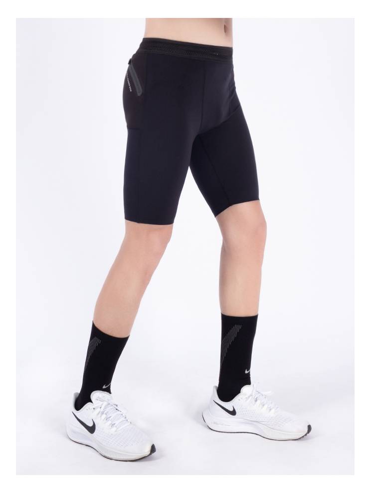 压缩裤男五分零阻力运动跑步马拉松越野健身口袋速干压缩内衬紧身五分