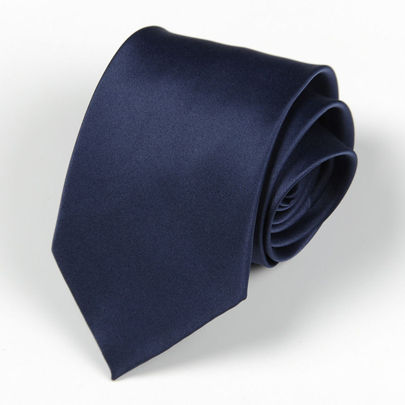 支持国货密特骄素色领带领带男士正装职业商务黑色手打素色西装领带