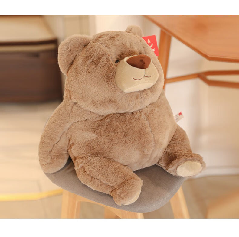 公仔北极熊毛绒玩具女生玩偶抱枕小熊猫娃娃生日礼物出极 棕色胖胖熊