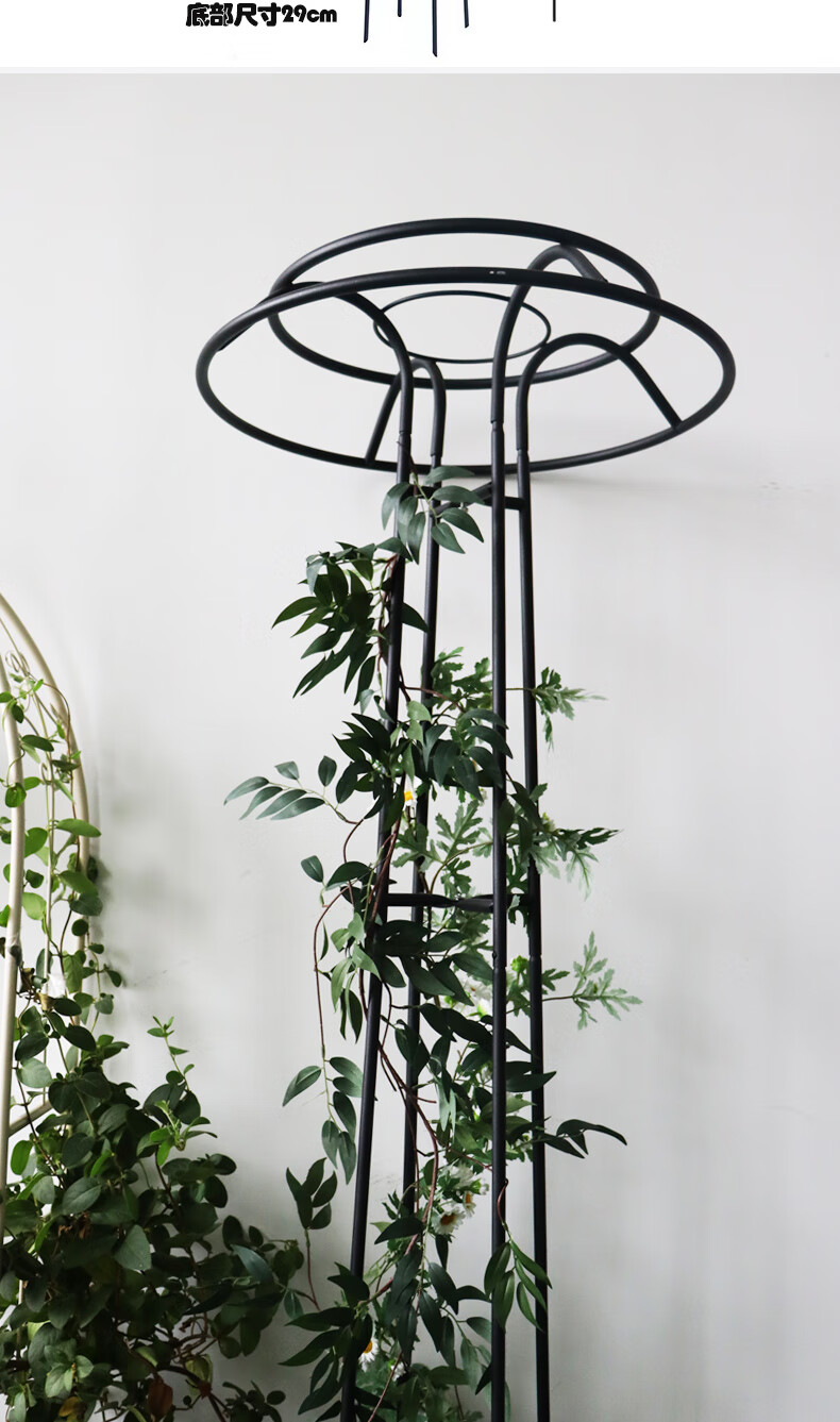 艺术花架铁线月季专用支支架 磨砂黑【图片 价格 品牌 报价】-京东