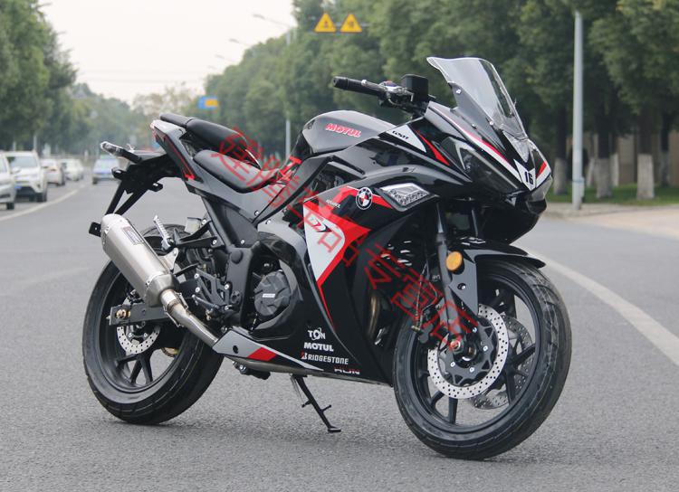 定制全新国产仿全新v6r3款式趴赛400双缸水冷摩托车跑车地平线重型
