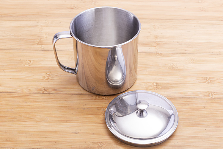 不锈钢带盖茶缸子304不锈钢大茶缸子超大号泡面碗带盖