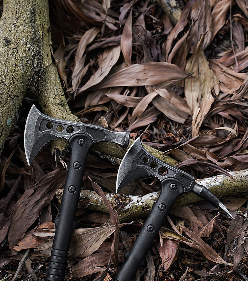 开山斧多功能战术斧头刀户外防身生存野外特种劈柴大工兵斧矛头mtf