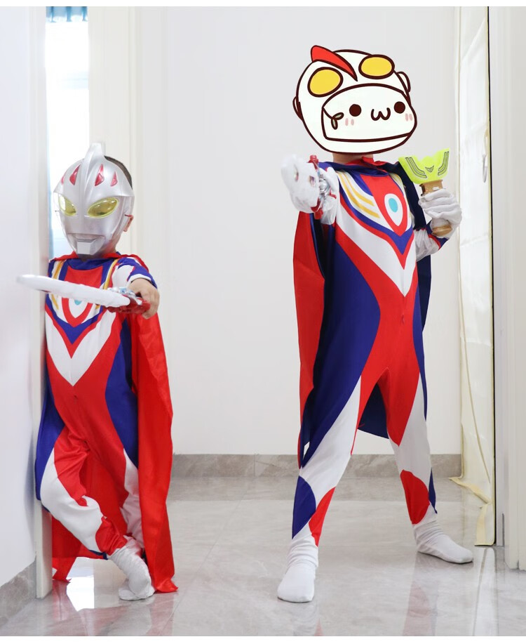 阅诗赛罗奥特曼衣服男童迪迦奥特曼服装儿童演出服连体服套装 赛罗(无