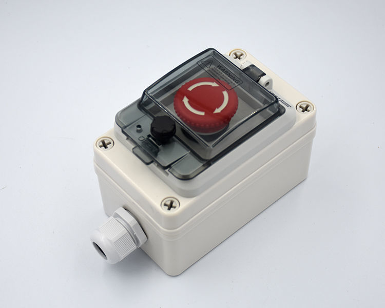 通用型塑料防水按钮盒户外ip66防雨急停开关盒自锁按键电机控制盒一位