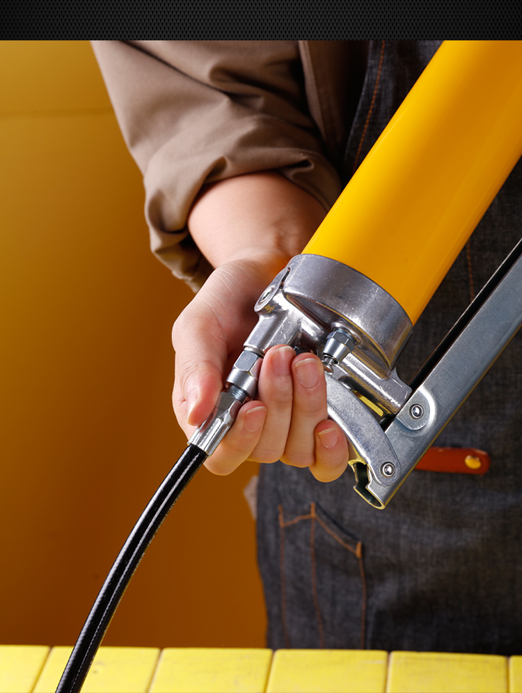 得力deli黄油枪手动打黄油神器挖掘机汽车重型牛油枪高压省力自吸黄油