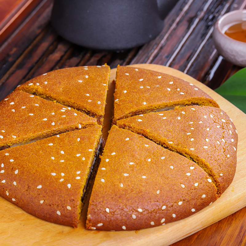 云南特产大月饼豆沙馅三香荞麦饼大个手工老式中秋大荞饼玉溪小吃 三