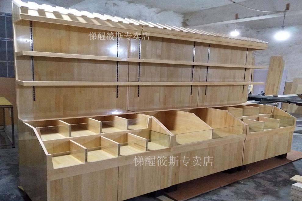 水果货架展示柜家用超市散装食品干果货架多功能靠墙干货糖果柜散称