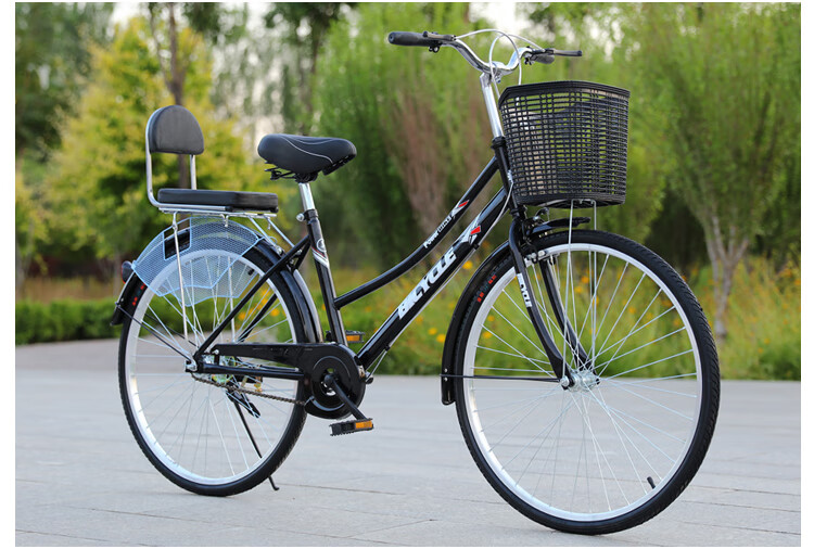 自行车女生版男女式24寸26寸成人普通休闲老式轻便学生通勤代步复古