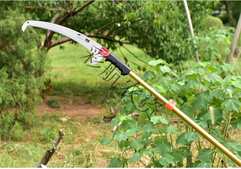 多功能园林工具手锯修剪果树锯伸缩高空锯树枝锯子双钩锯高枝锯双钩锯