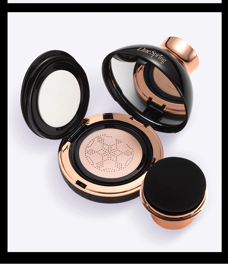 拍下发2盒蘑菇头气垫网红款bb霜女正遮瑕品提亮小蘑菇气垫bb箱不易脱