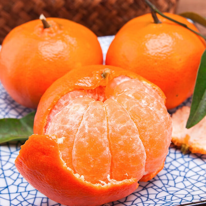 果迎鲜沃柑 新鲜沃柑 橘子沃柑 新鲜水果 柑橘桔子 生鲜 55-60mm 5斤