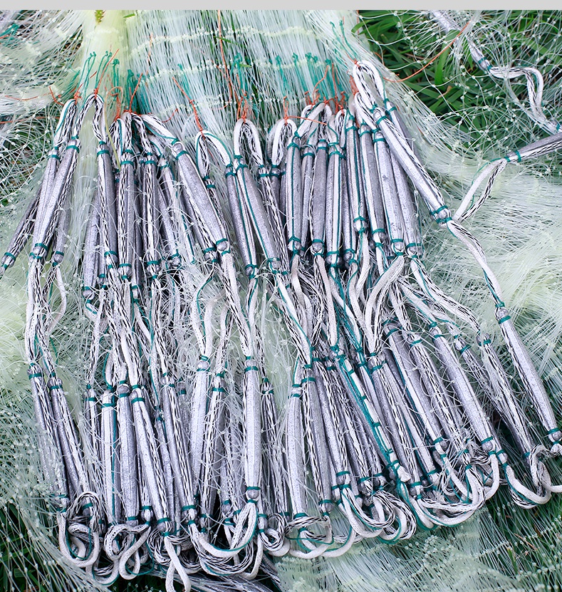 slsl 鱼网撒网老式传统手抛网纯手工抛抛网手撒鱼网大号铅捕鱼旋网