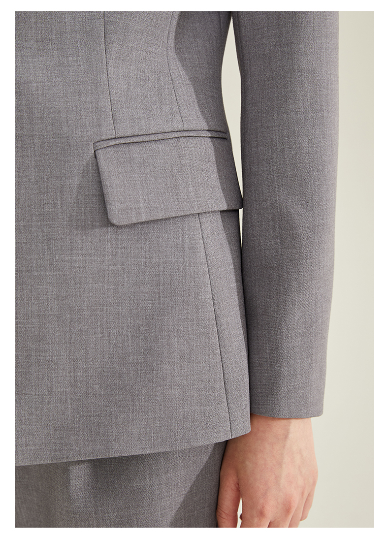 prich 女装冬季气质收腰显瘦时尚西装设计感西服外套女 纯色简约上班