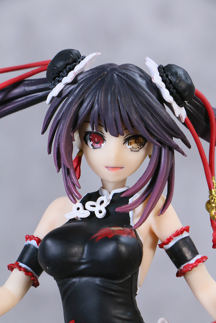 约会大作战和服狂三手办模型玩具动漫美少女机箱摆件礼物猫娘红色24cm